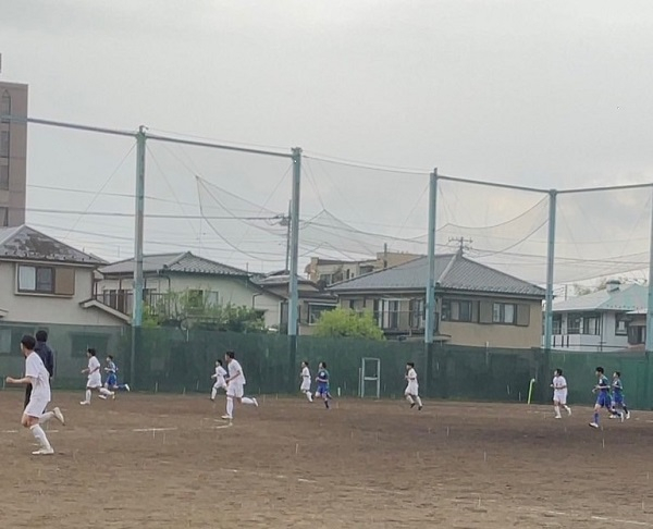 2023年4月8日（土）サッカー部練習試合　VS 小金井北